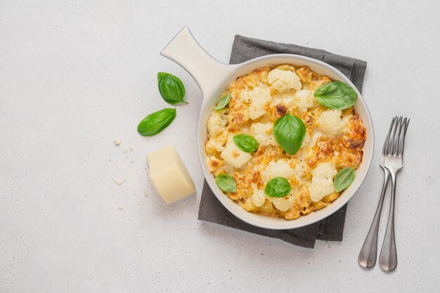 Mac and cheese au chou-fleur