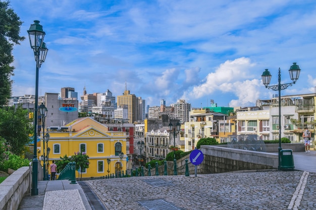 Macao Ruines de la cathédrale Saint-Paul. Construit de 1582 à 1602 par les Jésuites.