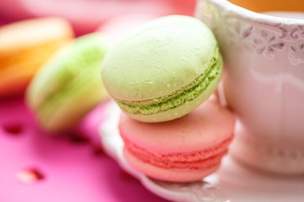 Macaron au thé