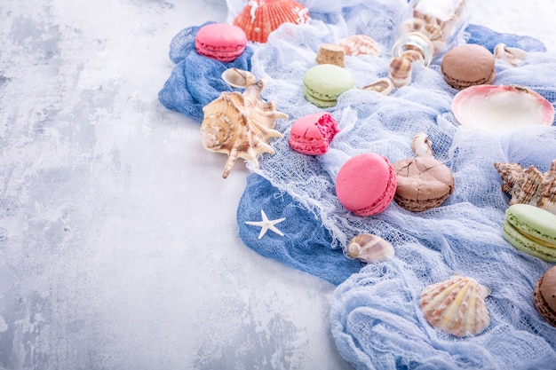 Macaron aux biscuits aux amandes