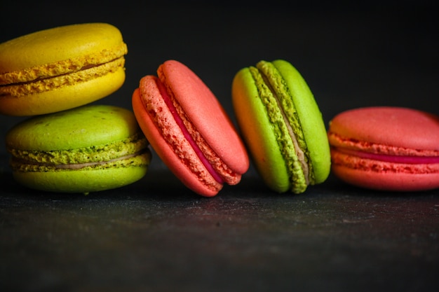 macaron, biscuits au gâteau aux amandes