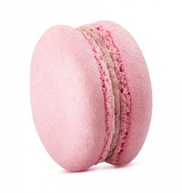 Photo macaron doux isolé avec un tracé de détourage