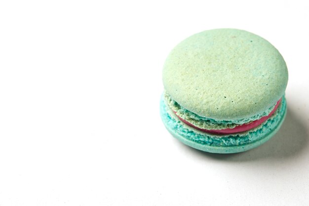 Photo macaron français doux et coloré