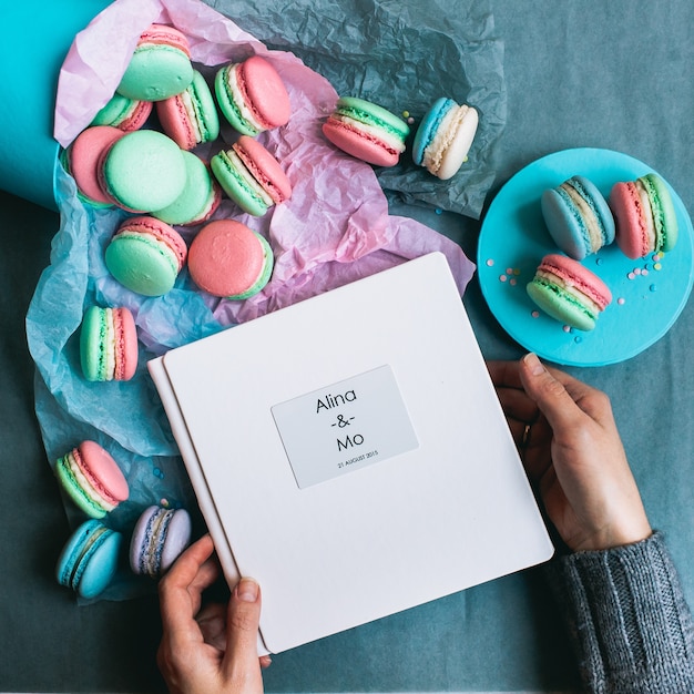 Macaron français sucré