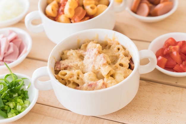 Macaroni et jambon