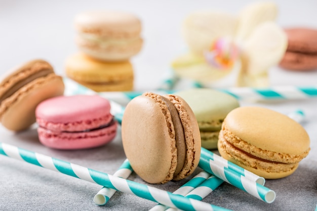 Macarons assortis français