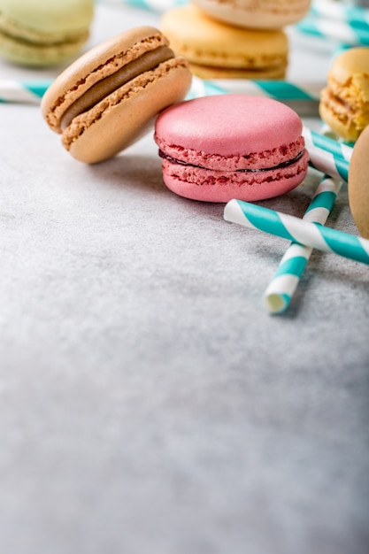 Macarons assortis français