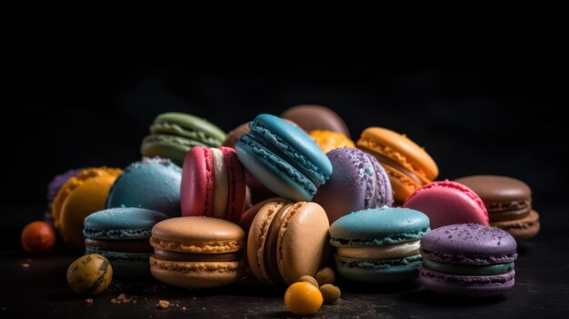 Macarons assortis