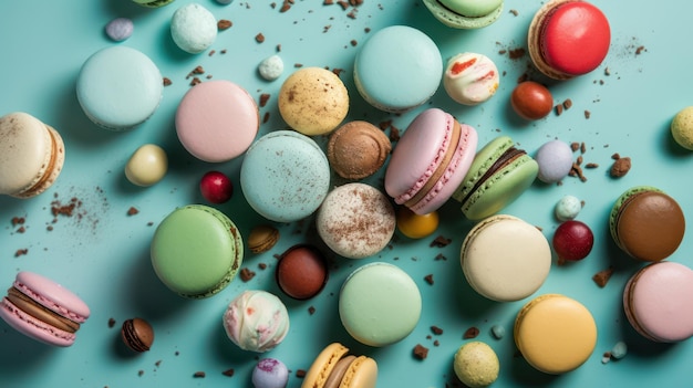 Macarons assortis