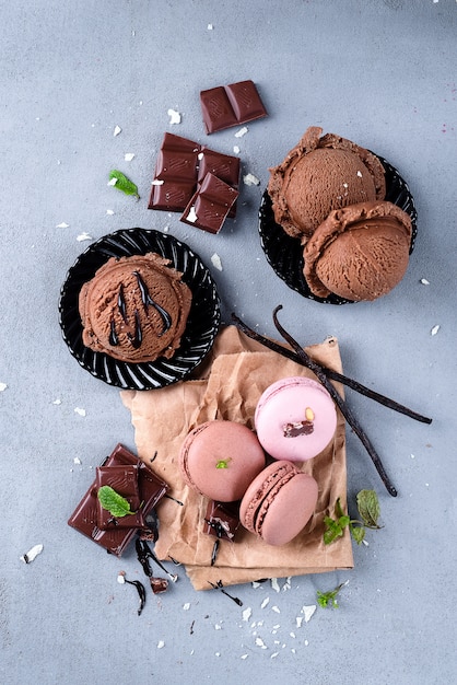 Macarons au chocolat