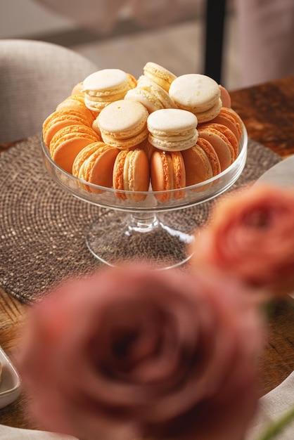 Macarons aux couleurs pastel