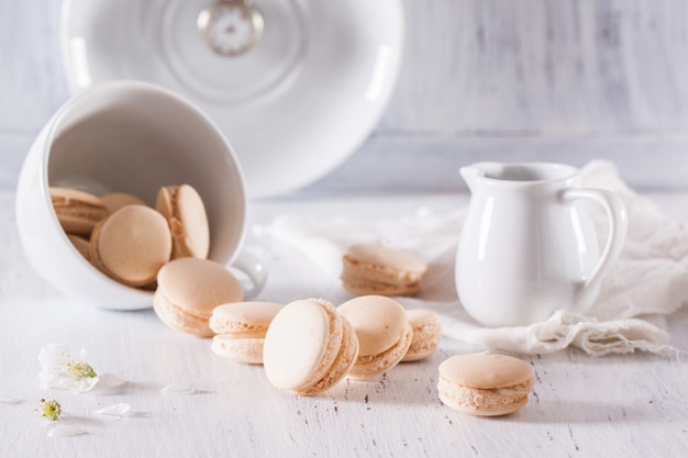 macarons aux fleurs de pomme