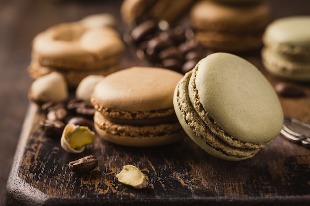 Macarons de café français