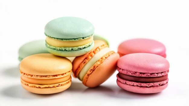 Des macarons délicieusement tentants aux couleurs vives