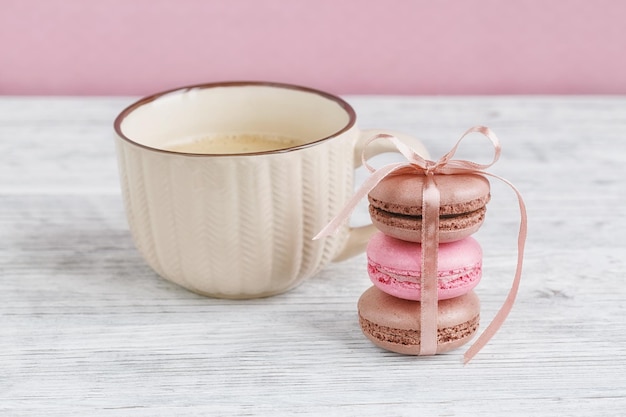 Macarons français pastel doux