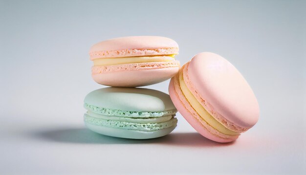 Macarons ou macarons français de couleur pastel vintage