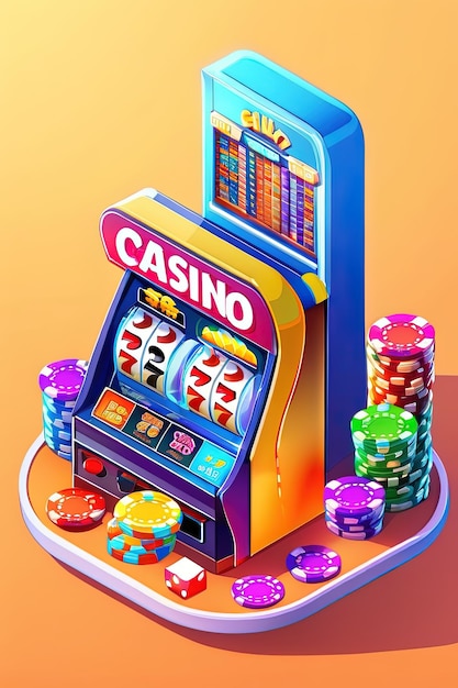 une machine de jeu de casino avec le mot casino dessus