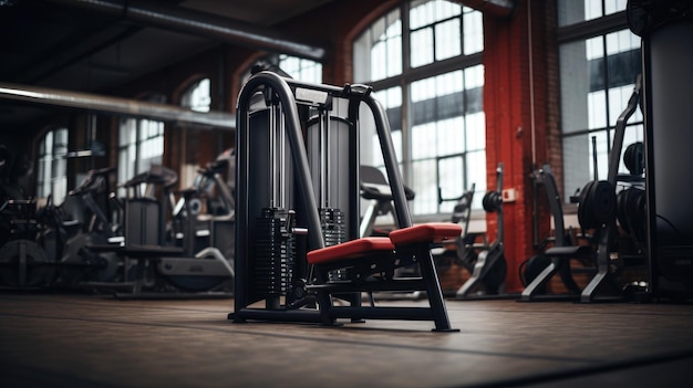 Machine à presse verticale à jambes avec pile de poids