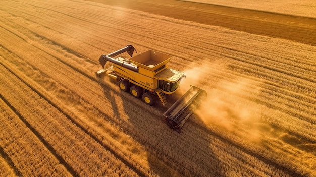 machine à récolter le blé