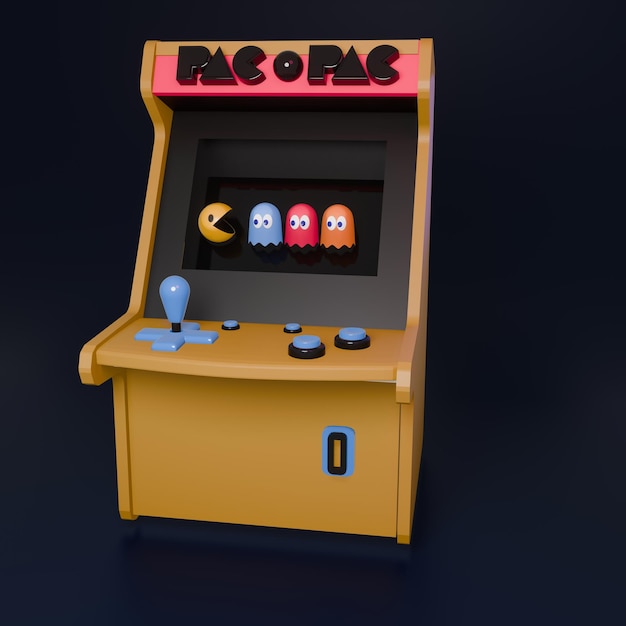 une machine à sous jaune avec le numéro 2 dessus