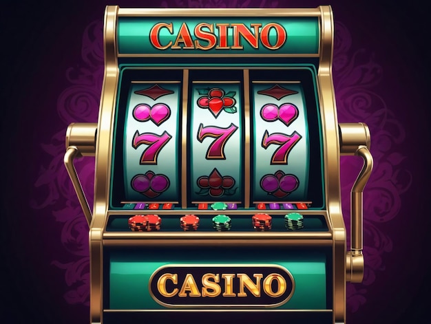 Photo une machine à sous qui joue à des jeux de casino