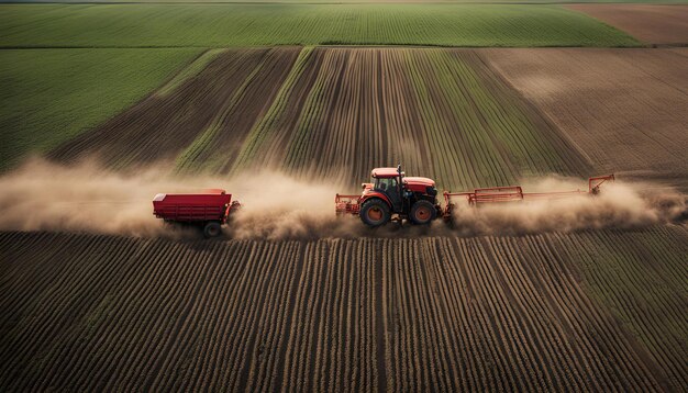 Machines agricoles à tracteur pour cultiver le champ