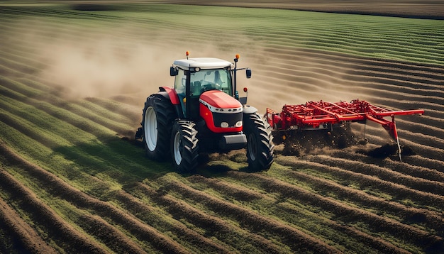 Machines agricoles à tracteur pour cultiver le champ