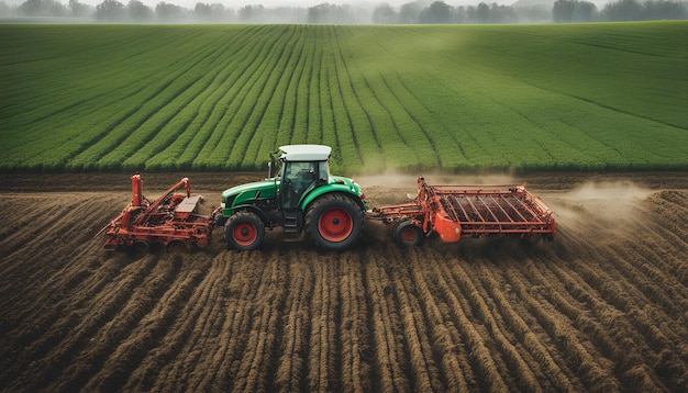 Machines agricoles à tracteur pour cultiver le champ