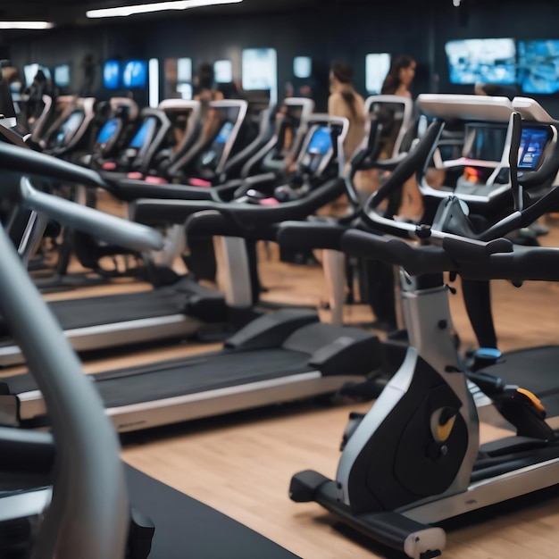 Machines de cardio floues