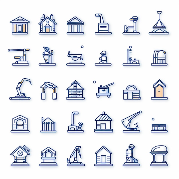 machines de construction et ouvriers papier peint HD 8K Image photographique de stock