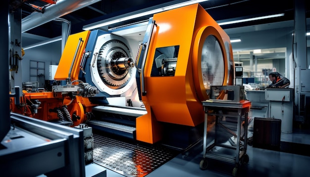 Des machines-outils au travail dans une usine moderne