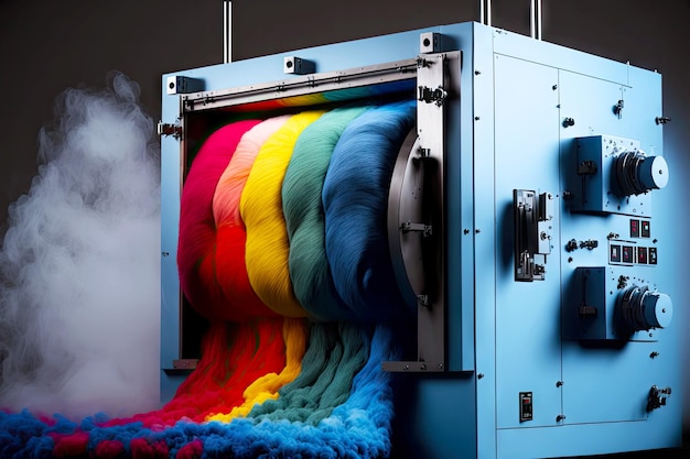 Machines de teinture de fibres textiles pour la production textile