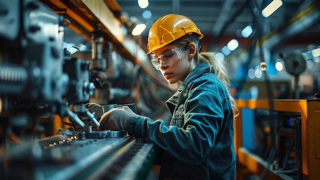 Machiniste spécialisée exploitant des équipements industriels