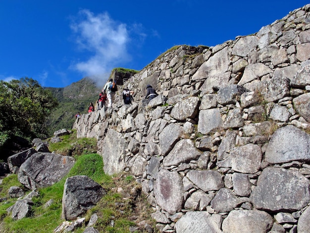 Machu Picchu ruines de l'Empire Inca dans les Andes Pérou Amérique du Sud