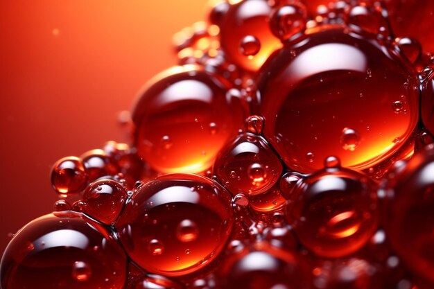 Macro boisson bubblesred macro bubblesbackgrounds arrière-plans abstraits soda rouge gazéifié