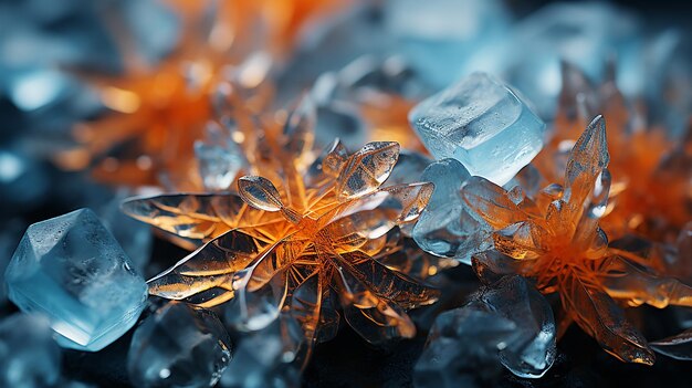 Macro-exploration d'un cristal de glace