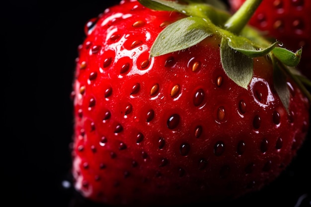 Une macro fraise