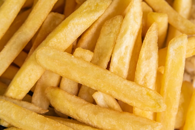 Photo macro de frites