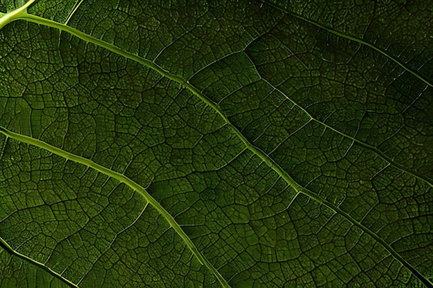 Macro photo vert texture feuilles fond et matériel de conception