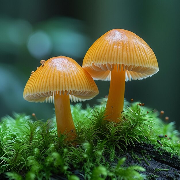 Des macro-shots de champignons