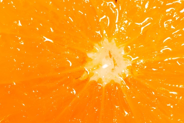 Macro de tranche d&#39;orange