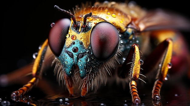 La macrophotographie complexe des insectes