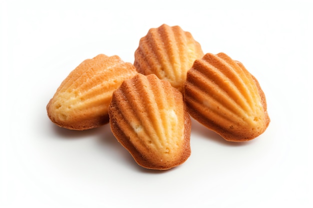 Une madeleine avec sa forme scallopée caractéristique