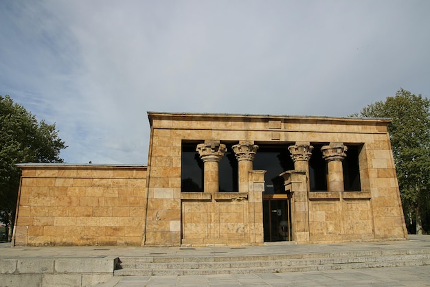 Madrid, Espagne Temple Debot. Temple égyptien antique