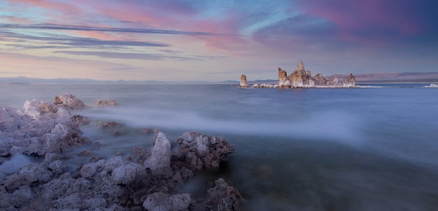 Photo la magie de mono lake sunset california usa