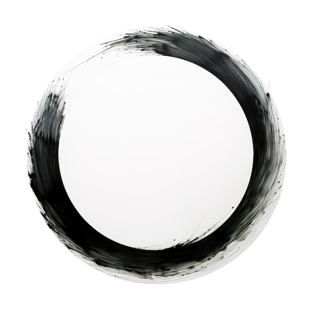 Photo la magie monochrome un gros plan de l'art abstrait des cercles noirs et blancs pour le design moderne