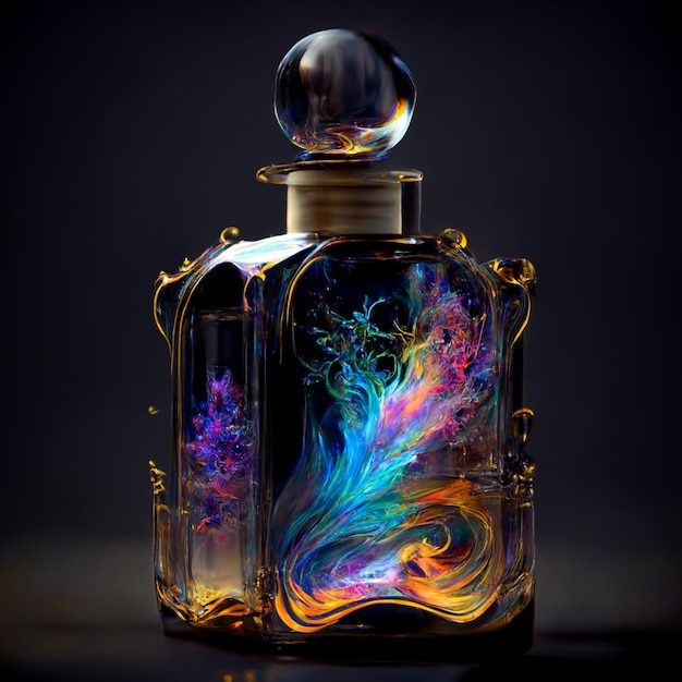 Magique abstrait fantaisie parfum parfum générative ai