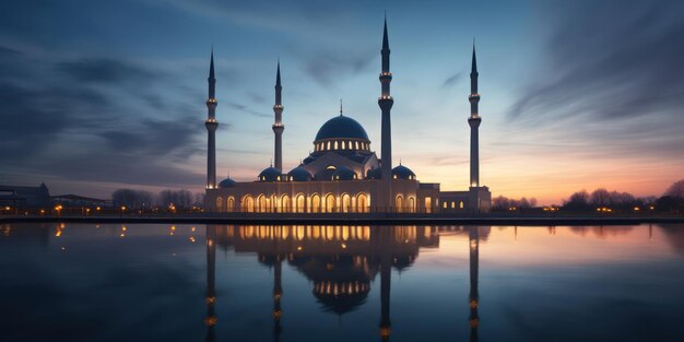 La magnificence gracieuse d'une mosquée