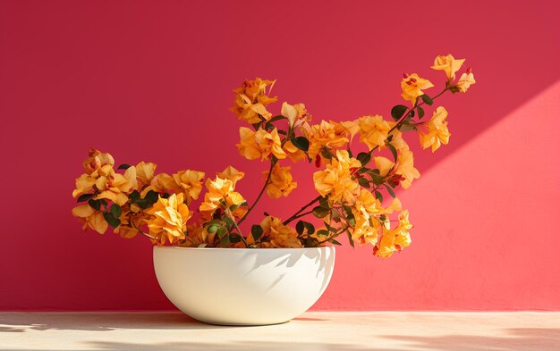 Magnifique bougainvillier dans un bol