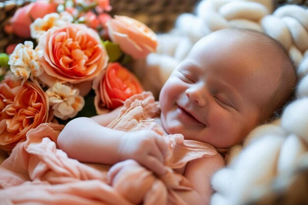 Photo magnifique bouquet de bébés